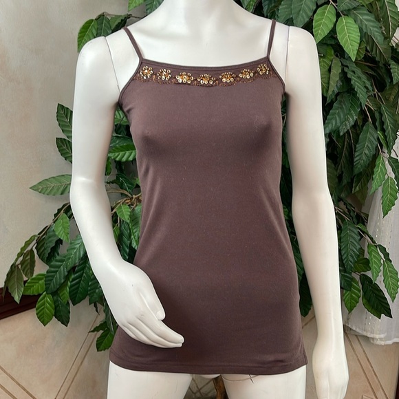 BEAD EMBELLISHED ANGORA SHRUG WITH CAMISOLE - Picture 8 of 14